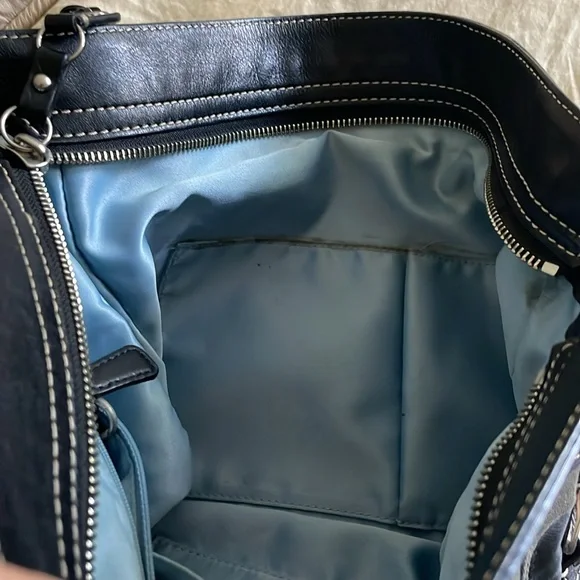 COACH Signature Hobo Shoulder Bag w/ Long Strap - Picture 5 of 9